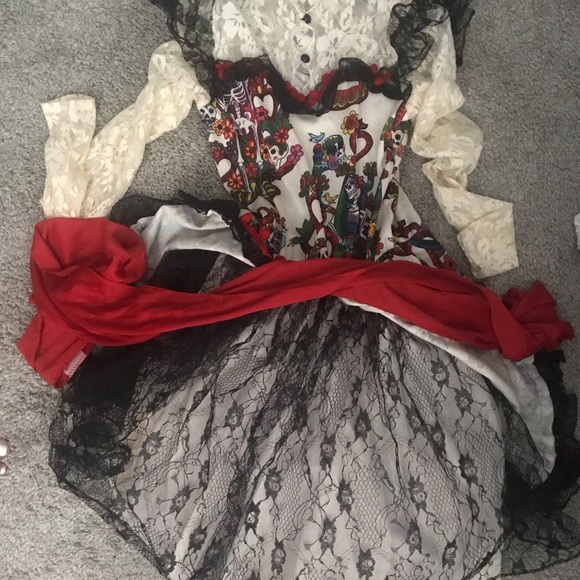 Halloween costume Dia de los Muertos dress - Picture 6 of 6